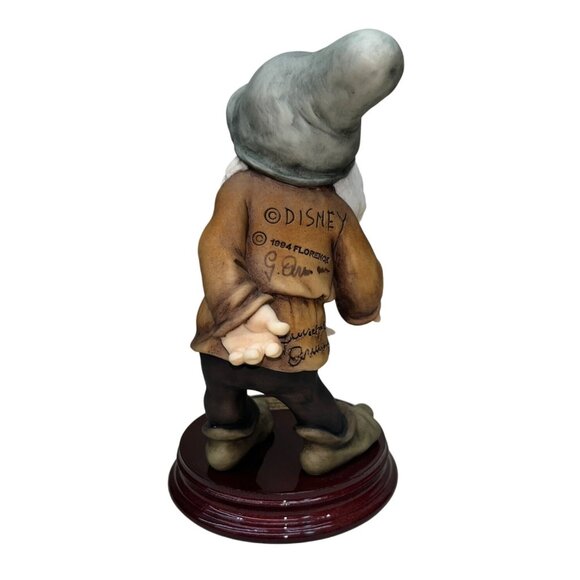 1994 Giuseppe Armani Disney Hand Signed Bashful Dwarf Dwarves Figurine Italy - Picture 3 of 7